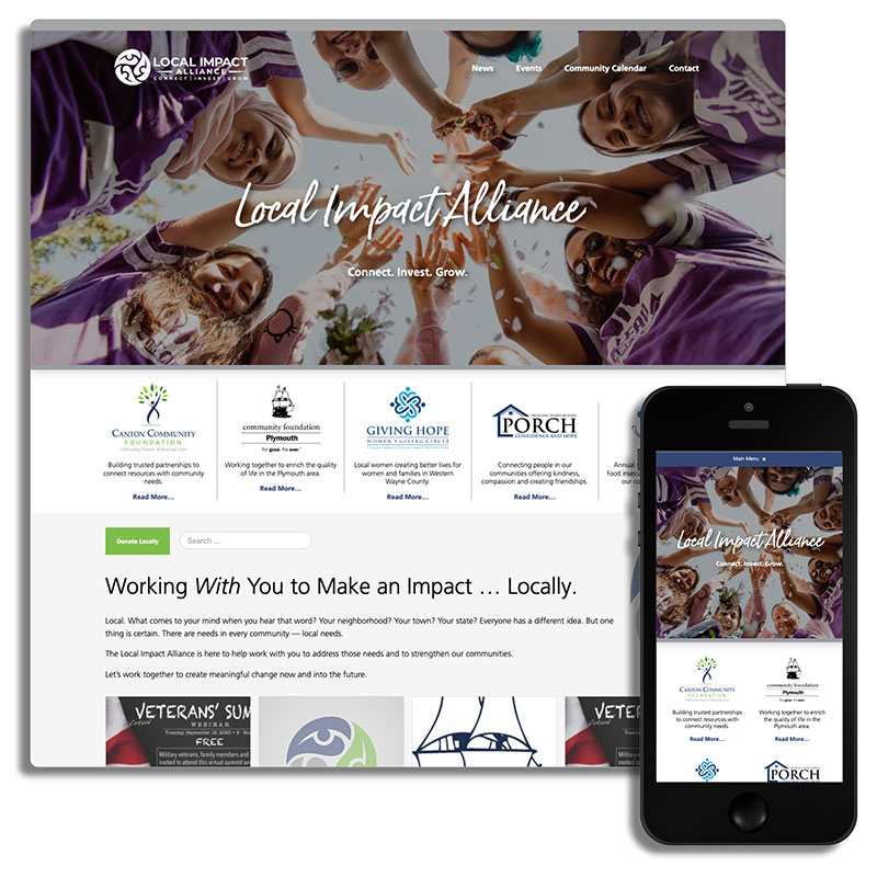 grigg digital Local Impact Alliance Website